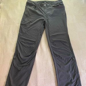 Patagonia lightweight hiking pants. Dark gray. Convert to capris. Size 14